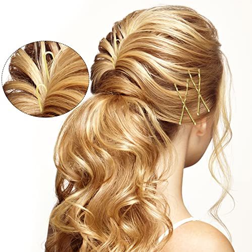 Set ukosnica za kosu od 400 komada crne zlatno smeđe ukosnice za kosu od crne elastične trake za kosu za žene djevojke i djecu frizerski