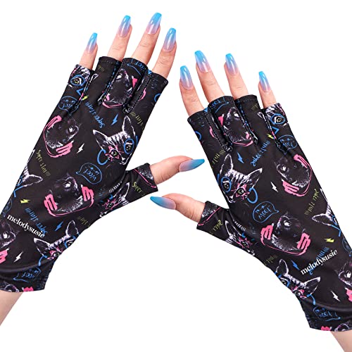Melodysusie UV rukavica za gel lampu za nokte, Professional UPF50+ UV zaštitne rukavice za manikure