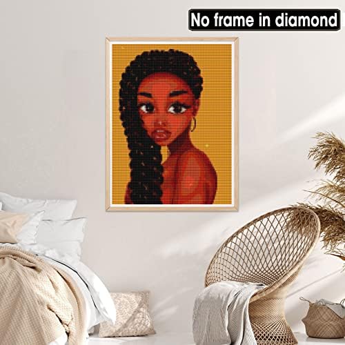 Aiishow Diamond Slikanje afričkih ženskih setova za odrasle, pune bušilice dijamantne umjetničke slike križnog uboda kristalni rhinestone