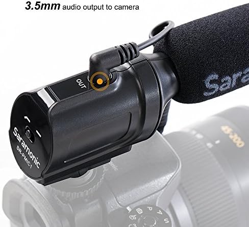 Sarmonični video mikrofon, SR-PMIC1 Shotgun Mic sa 3,5 mm priključnicama, super-kardioidnim jednosmjernima kondenzatorom za kondenzator
