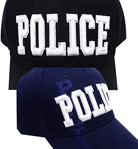 Crna plava policijska podesiva bejzbolska kapa službenik za provedbu zakona 9. m. 3. m. Vezeni muški ženski šešir