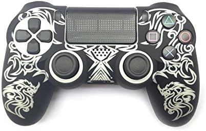 Gametown Silikonski zaštitni poklopac kućišta za Sony PlayStation 4 PS4 Dual Shock 4 Controller Color White With Black