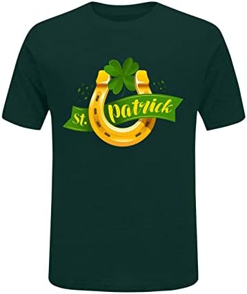 St.Patrickov dan košulja za žene labave majice Shamrock o vrat majice vrhovi djetelina print majice kratkih rukava bluza