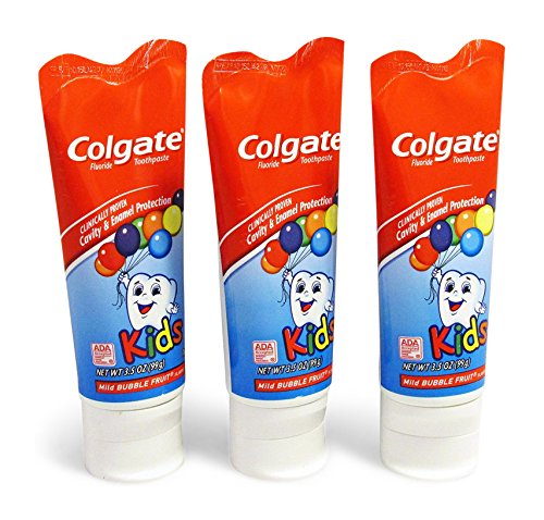 Colgate Kids od 3,5 oz 3-pakete blagi mjehurić od voća Arome zuba pasta fluoridna šupljina i zaštita cakline