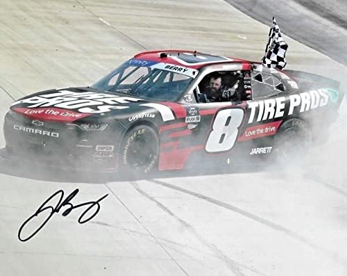 2022 Josh Berry Tire Pros Dover Win Nascar Potpisan Auto 8x10 Fotografija W/CoA 1 - Fotografije s autogramima NASCAR