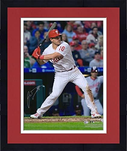 Uokviren J.T. Realmuto Philadelphia Phillies Autografirano 16 x 20 udaračka fotografija - Autografirane MLB fotografije