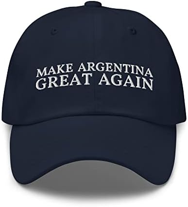 Učinite Argentinu sjajno opet tati šešir - smiješna Argentina vezena kapica - Poklon za ponosne Argentince