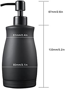 304 COMION COMPOP Crni sapun dozapač otporan na hrđu pumpa za tekućinu s tekućim rukama otporna na propuštanje s spremkom i ne klizanjem