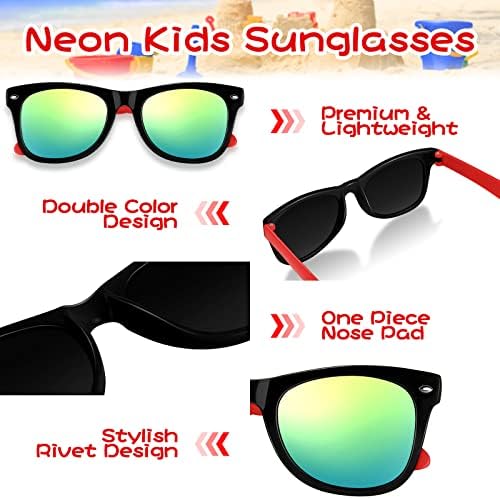 ; 24 pakiranja dječjih sunčanih naočala za zabave u neonskoj boji veleprodaja dječjih sunčanih naočala za dječake i djevojčice, pribor