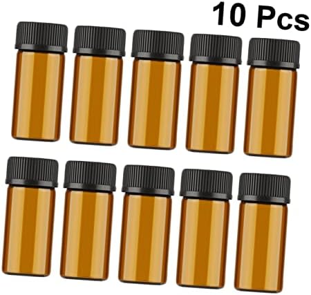 CABILOCK 20 PCS staklene bočice staklene boce s poklopcima staklene posude za jantalni laboratorijski aparat za balfiniranje boca šminka