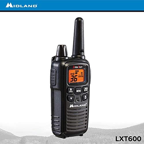 Midland LXT600VP3 36 kanal FRS dvosmjerni radio - do 30 milja Walkie Talkie - Black