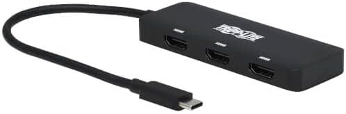 TRIPP LITE USB-C Trojezoritor HDMI adapter, Windows & MacBook Pro, 4K @ 60Hz 4: 4: 4 Jednostruki izlaz/30Hz dvostruki izlaz, 7.1-kanalni