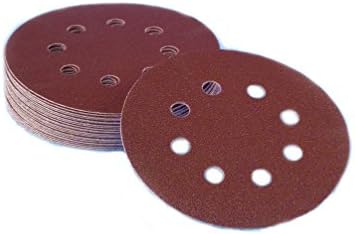 Sungold abrazivi 36267 5 in. 8-rupa 100-grit Premium teška teška aluminijskog oksida i petlje za brušenje diskova