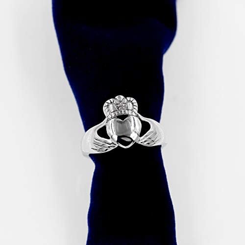 Irski prsten od srca od nehrđajućeg čelika prsten za ljubav, vjernost, prijateljstvo vjenčani nakit s obećanjima 9981
