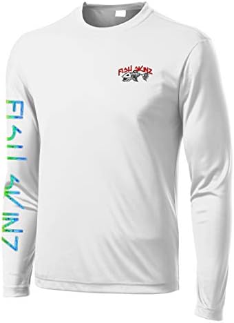 Ribarska košulja s dugim rukavima S zaštitom od 50+, Mahi-Mahi, Bijela