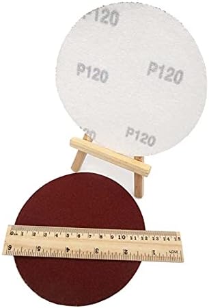 Drveni metalni poliranje brusnog papira 50pcs 5 inčni 125 mm glinica crveni brusni papir za kuke i petlje za brušenje diskova od 60