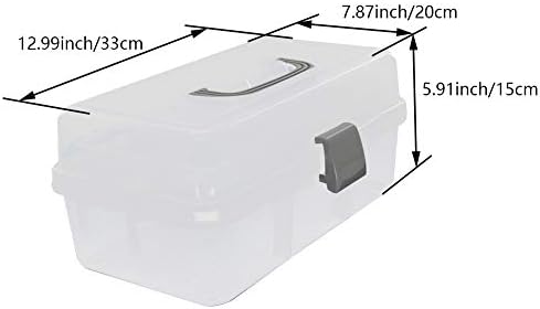 HEYIARBEIT prijenosna kutija za savijanje Alata s troslojnim okvirom za pohranu s kantinom plastične hardverske kutije za pohranu 13