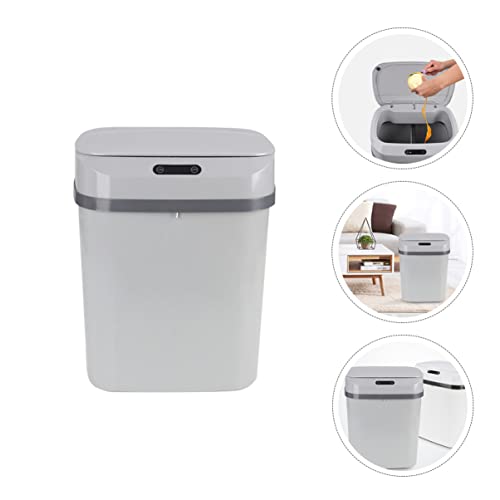 1pcs beskontaktni spremnik za smeće za odlaganje rublja inteligentni kuhinjski držač za smeće s košarama za smeće u sivoj boji i kantom