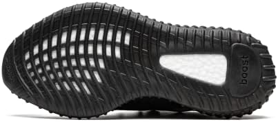 Adidas mens Yeezy Boost 350 V2 GX3791 Mono Cinder - Veličina 8 crno/crno/crno