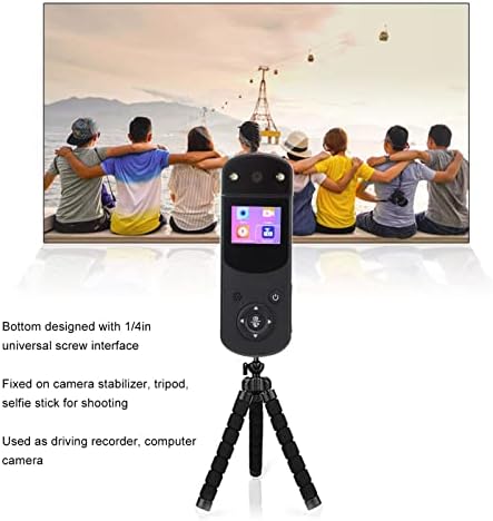 Zyyini Handheld DV kamera, HD 1080P 16MP Digitalni fotoaparat za rotaciju kamporacije Vlogging višefunkcionalni isječak na sportskoj