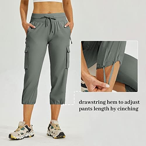 WILLIT Ženski teret Capris planinarski joggers hlače s džepovima brzo suho lagano na otvorenom casual
