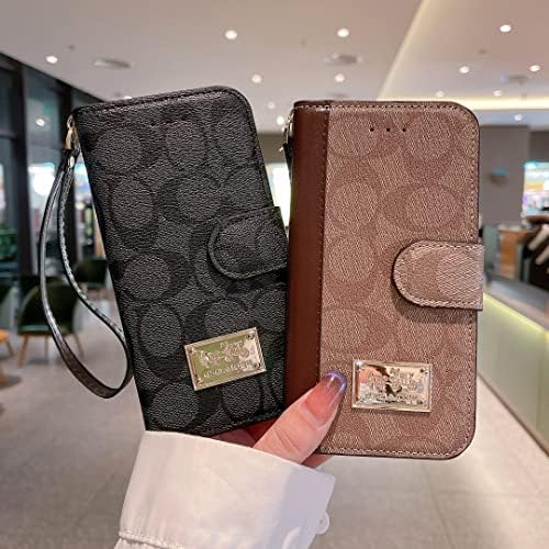 Luksuzna Torbica za novčanik kompatibilna s 13-om s funkcijom postolja, kožna torbica za dizajn s potpunom zaštitom za 13 - Kaki