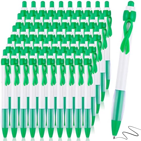 Osvješćivanje mentalnog zdravlja uvlačiva olovka zelena vrpca Rak Rak Bubrežnice Osvješćivanje crne tinte kurve olovke s pojedincima
