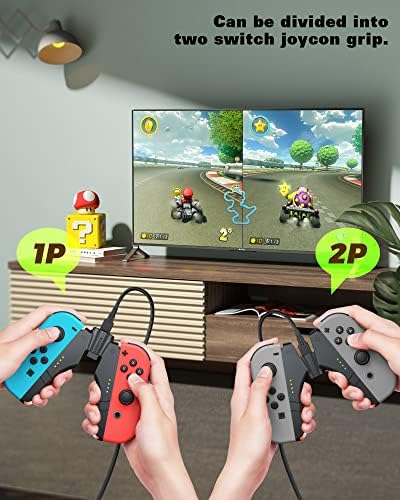 3 U 1 GOYCON PUNGING GRIP za Nintendo Switch/OLED, RTTACRTT 2 PACK JOY CON PUHER/CORFORK GRIP/SHOPIO
