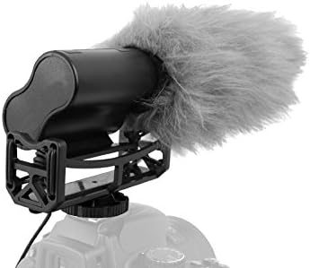 Mikrofon sa sačmaricom s vjetrobranskim staklom i mrtvim mačjim muffom za Sony Nex-6L/B