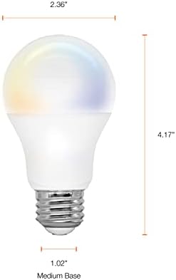 LED pametna žarulja od 9 vata 9 vata prilagodljiva bijela boja 2700k - 6500k, za brzi pristup Bbc / Bbc / Bbc, Bbc, mat-1 pakiranje