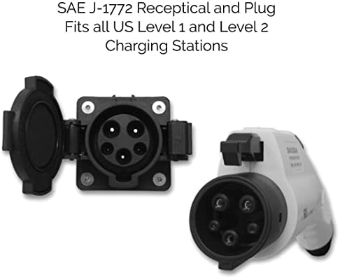 Inteset 20ft 48amp J1772 EV Extension kabel, napravljen u SAD -u - za stanice za punjenje električnih vozila, torbu za nošenje, ultra