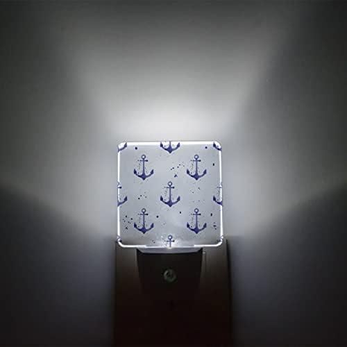 Noćno svjetlo za djecu, moderna avanturistička plavog broda sidrenje tematske umjetnosti LED Night Light utikajte u zid sa laganim