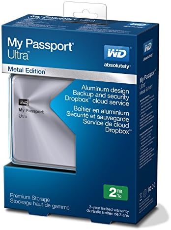 Prijenosni vanjski tvrdi disk WD 2TB Silver My Passport Ultra Metal Edition USB 3.0 - WDBEZW0020BSL-NESN