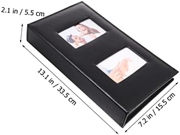 Abaodam 2pcs tipa knjige slike fotografije gostujući crni prozor za retro s dječjim slotovima vjenčanje velikih inch crteža stranica