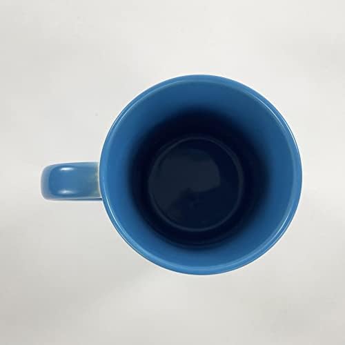 Designsify 75. rođendan kvadratni korijen od 5625 godina biti strašan, 15oz naglasak šalica kave plava keramička čajnica s ručicom,