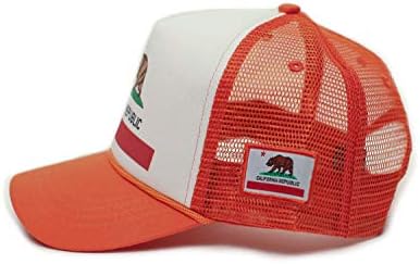 Prilagođena državna zastava Kalifornijske republike Cali Unisex-Adult Trucker Hat Multi