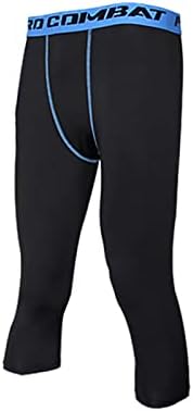 2 muške kompresijske hlače 3/4 sportski osnovni sloj tajice za vježbanje tajice za trčanje za muškarce