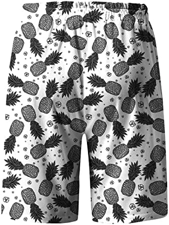 XXBR muške havajske plaže kratke hlače ljetne smiješne plodove grafički tisak kratkih hlača casual plivačke kovčege s mrežom linijom