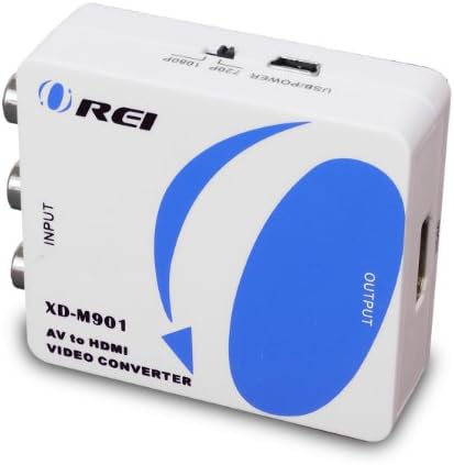 Orei RCA to HDMI, 1080p Mini RCA COMPOSITE CVBS AV TO HDMI video audio pretvarač Adapter podržava NTSC/PAL s USB kabelom za punjenje