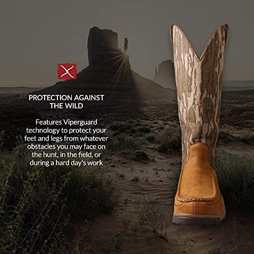 Twisted X muških 17 Viperguard čizme za zmiju-otporne na klizanje i vodootporne čizme za lov na koljena