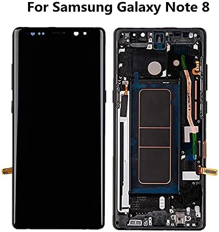 Originalni Samsung Galaxy Note 8 LCD zaslon N950F s crnim okvirom Super AMOLED Note 8 SM-N950A N950U Dogovor dodirni LCD zaslon