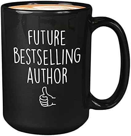 Šalica za kavu za ljubitelje knjiga-budući autor bestselera-pisac, urednik, knjižničar, bibliofil, filozofi gramatike knjiga 15 unci