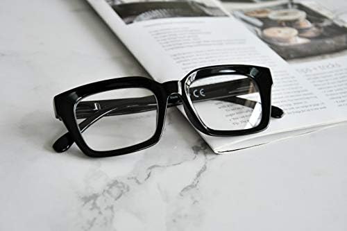 Ženske naočale za čitanje u Mumbaiju-preveliki čitači četvrtastog dizajna za žene u crnoj boji