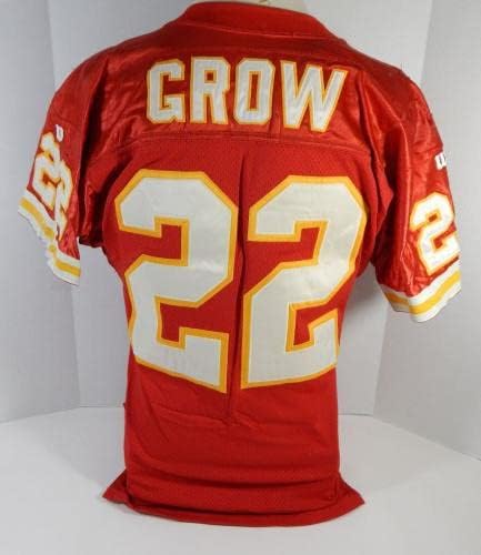 1994. Kansas City Chiefs Monty Grow 22 Igra je koristio Red Jersey 75. Patch DP17386 - Nepotpisana NFL igra korištena dresova