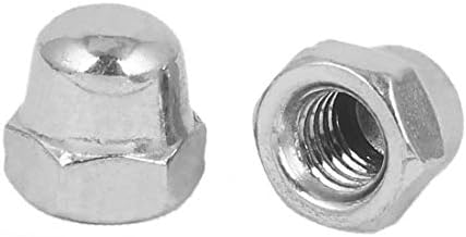 X-DREE 5/16 -18 304 Nehrđajući čelik kapica za glavu od nehrđajućeg čelika Šesterokutna matica srebrni ton 30pcs (5/16 '-18 Tuercas