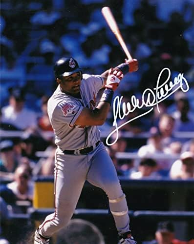 Sandy Alomar Jr Cleveland Indijanci Akcija potpisana 8x10 - Autografirane MLB fotografije