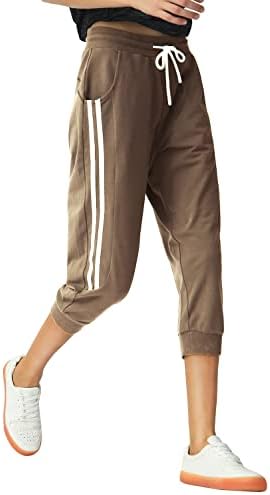 SpecialMagic Capri Sweatpants for Women casual Capri hlače Capri Joggers Sportske hlače ošišane joggere s džepovima