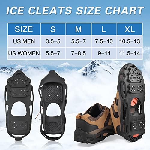 Ledeni zglobovi za cipele i čizme, snježne vučne trake Cramponi Anti Slip 28 cipela ledeni snijeg hvatači hodaju vuče za muškarce za