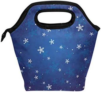 & Božićna torba za ručak sa snježnim pahuljicama torba vodootporna torba za hladnjak topla torba za putovanje na otvorenom piknik škola