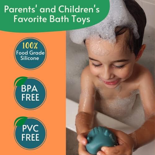 Silikonske igračke za kupanje, igračke za bebe od 6-12 mjeseci, ekološki prihvatljive netoksične igračke za kupanje za bebe, Igračke